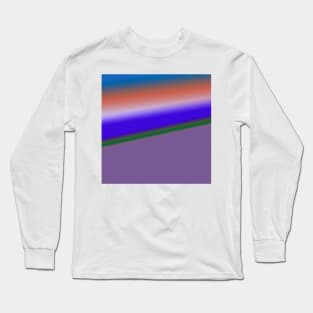 blue green grey texture art Long Sleeve T-Shirt